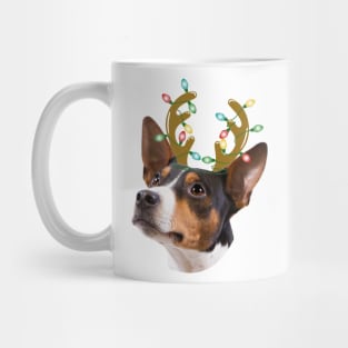 Rat Terrier Reindeer Christmas Dog Mug